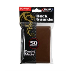 Brown - Deck Guard Matte Sleeves (BCW)